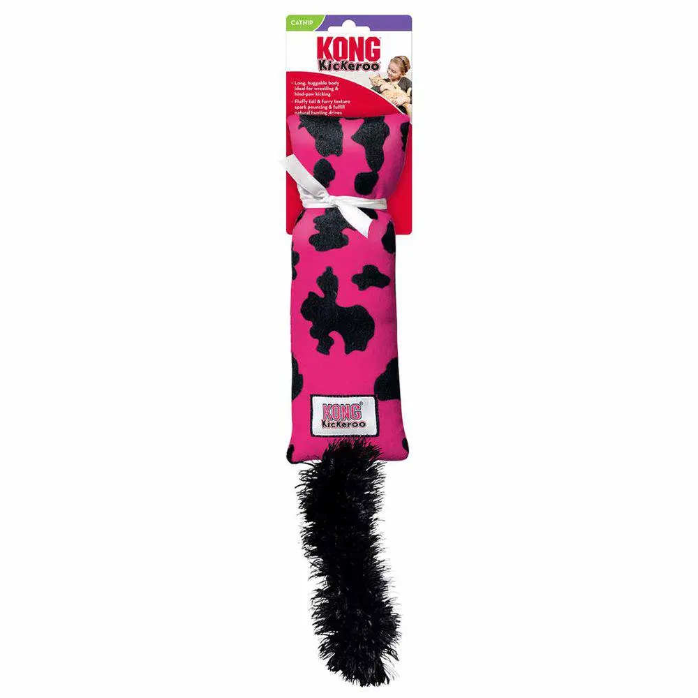 Kong Kattelegetøj Kickeroo Pink Komønster
